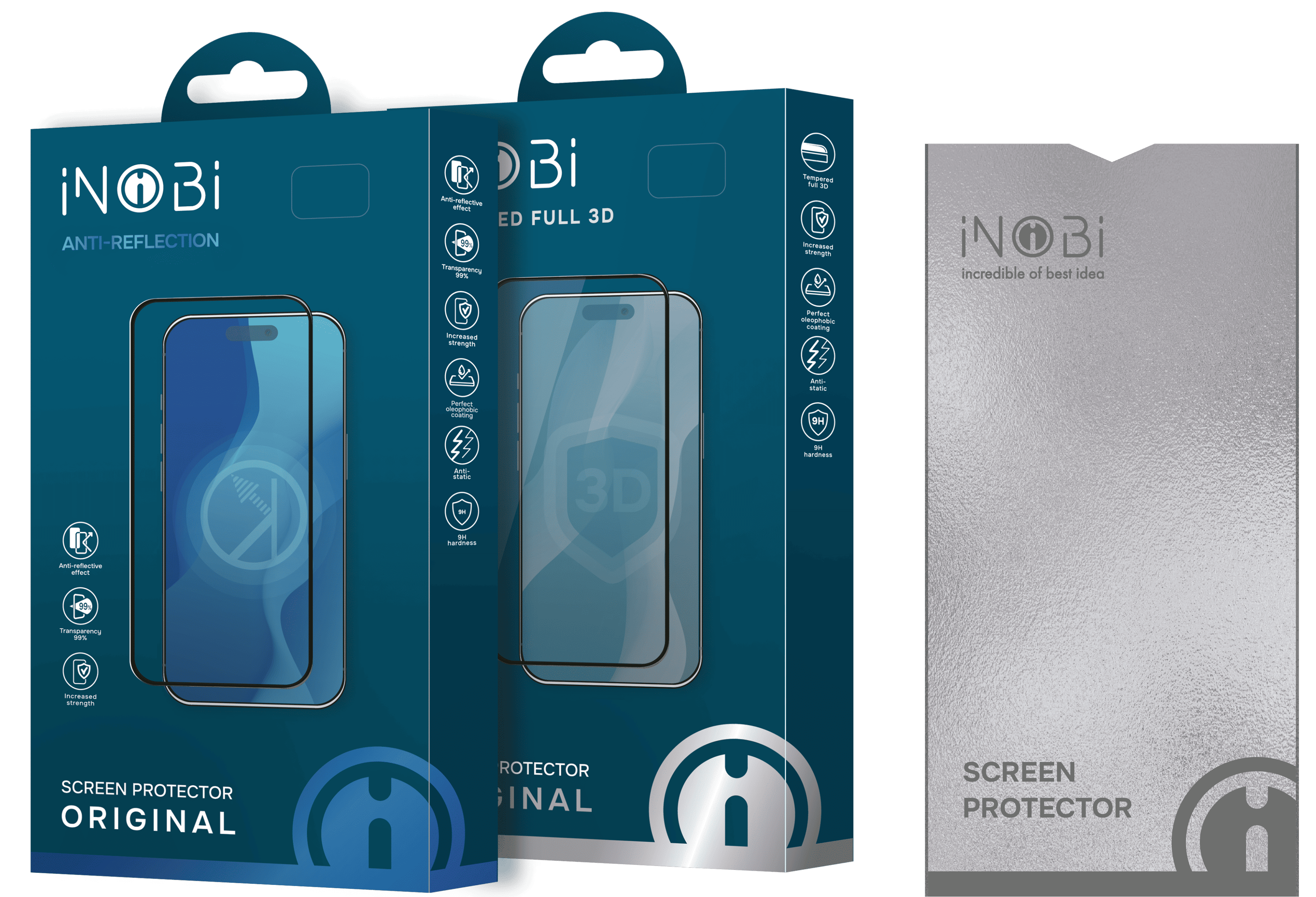 Original package and screen protector